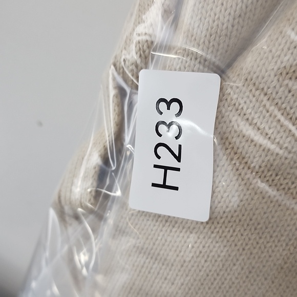 NEW Gap Womens L Beige Cotton Long-Sleeve Sweater With Ribbed Hem & Side slit - Picture 7 of 7